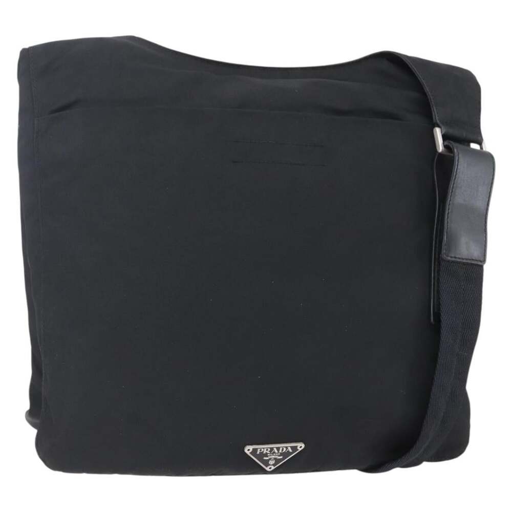 Prada Nylon Shoulder Bag Black
